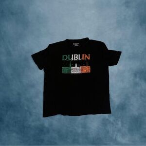 Primark Black Short Sleeve Dublin Tee